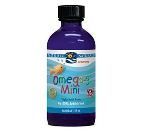 Produktbillede af Nordic Naturals Omega 3 mini m. jordbærsmag 119ml. på tilbud