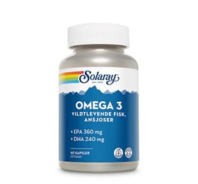 Detaljeret produktbillede af Solaray Omega 3 60 kap. på tilbud