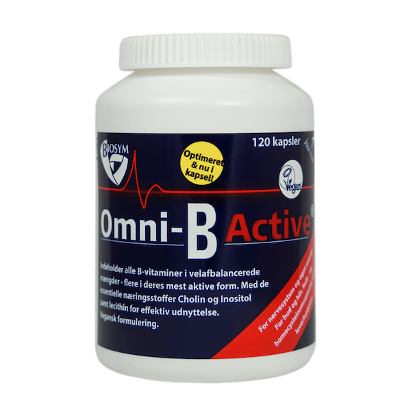 Se BioSym OmniVita B Total 100 kapsler ( Tidligere Omni-B Active ) ❤ Kæmpe udvalg i Blandet ❤ Hurtig levering: 1 - 2 Hverdage samt billig fragt - Varenummer: HG-54988 og barcode / Ean: '5705380168764 på lager - Udsalg på Sundhed Spar op til 67% - Over 454 kendte brands på udsalg
