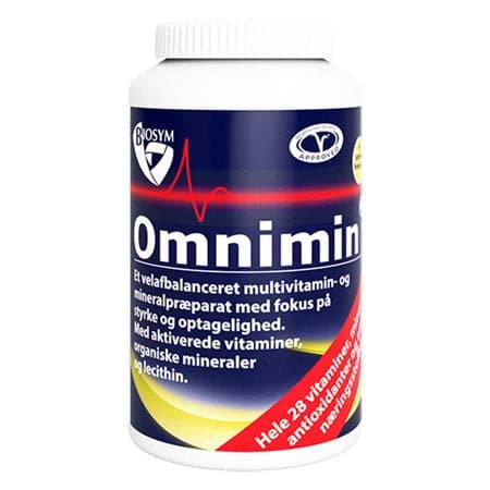 Stort online udvalg i BioSym Omnimin 175 tabletter ❤ Biosym ❤ Hurtig levering: 1 - 2 Hverdage og gratis fragt v/køb over 295 kr. GLS til pakkeshop ❤ Varenummer: HG-16621 og barcode / Ean: 5705380167811 på lager - Kæmpe udvalg i Sundhed - Over 350 kendte brands på udsalg