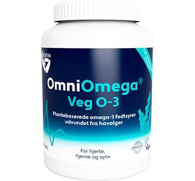 Detaljeret produktbillede af BioSym OmniOmega Veg O-3 100 kapsler på tilbud