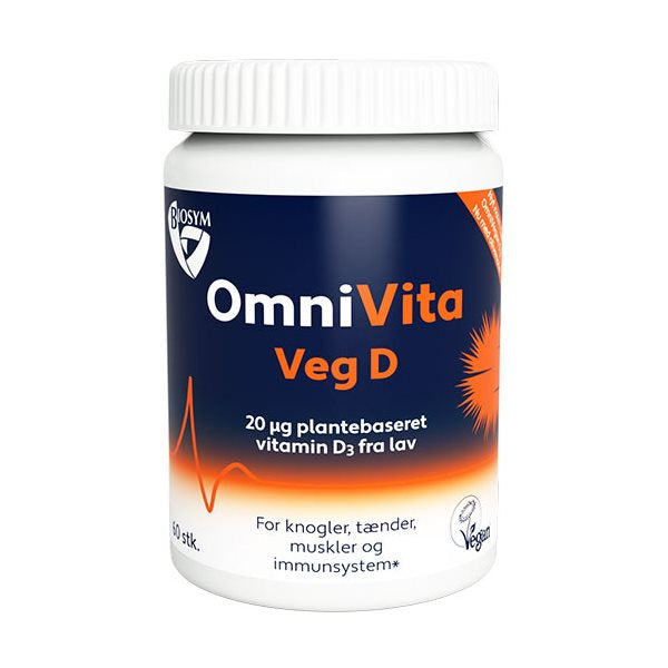 Detaljeret produktbillede af BioSym OmniVita Veg D 60 kaps. på tilbud