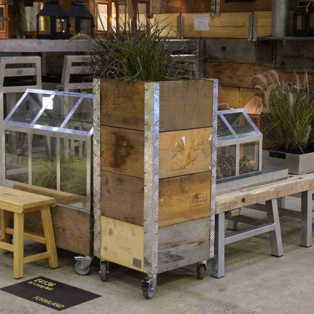 Produktbillede af Arizona Opbevaringskasse i genbrugstræ 36 x 36 x højde 86,5 cm på tilbud i høj kvalitet