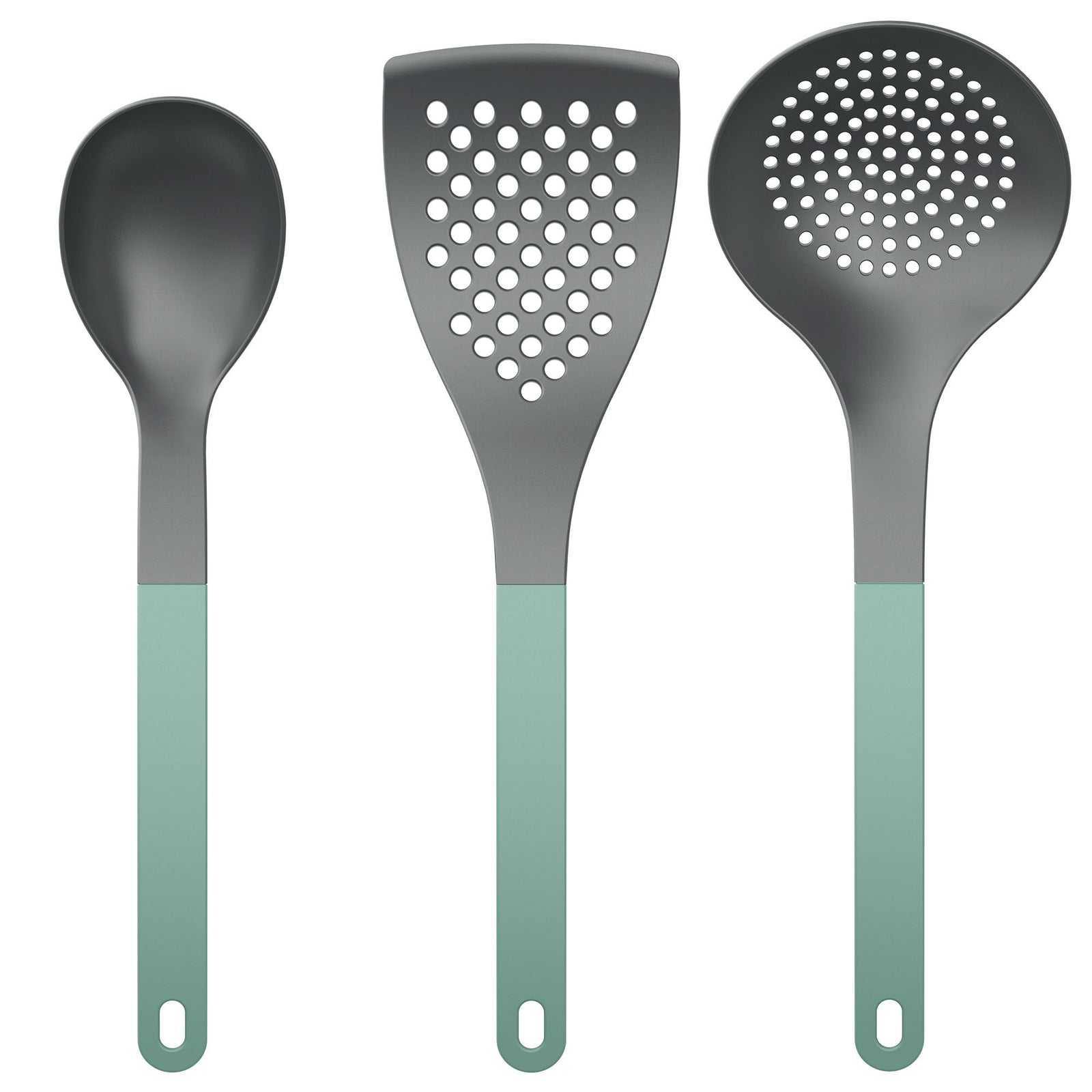 Rosti Rosti 2 Optima køkkenredskabs sæt 3 dele, nordic green – produktvisning (Køkkenredskaber)