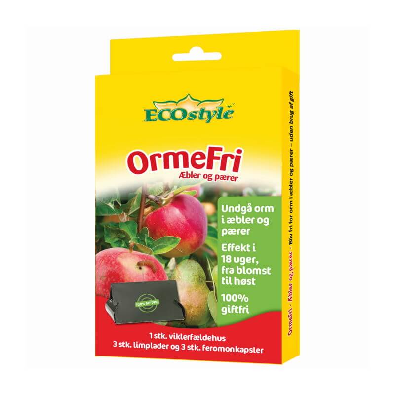 Produktbillede af OrmeFri æbler & pærer 3 stk ECOstyle på tilbud i høj kvalitet