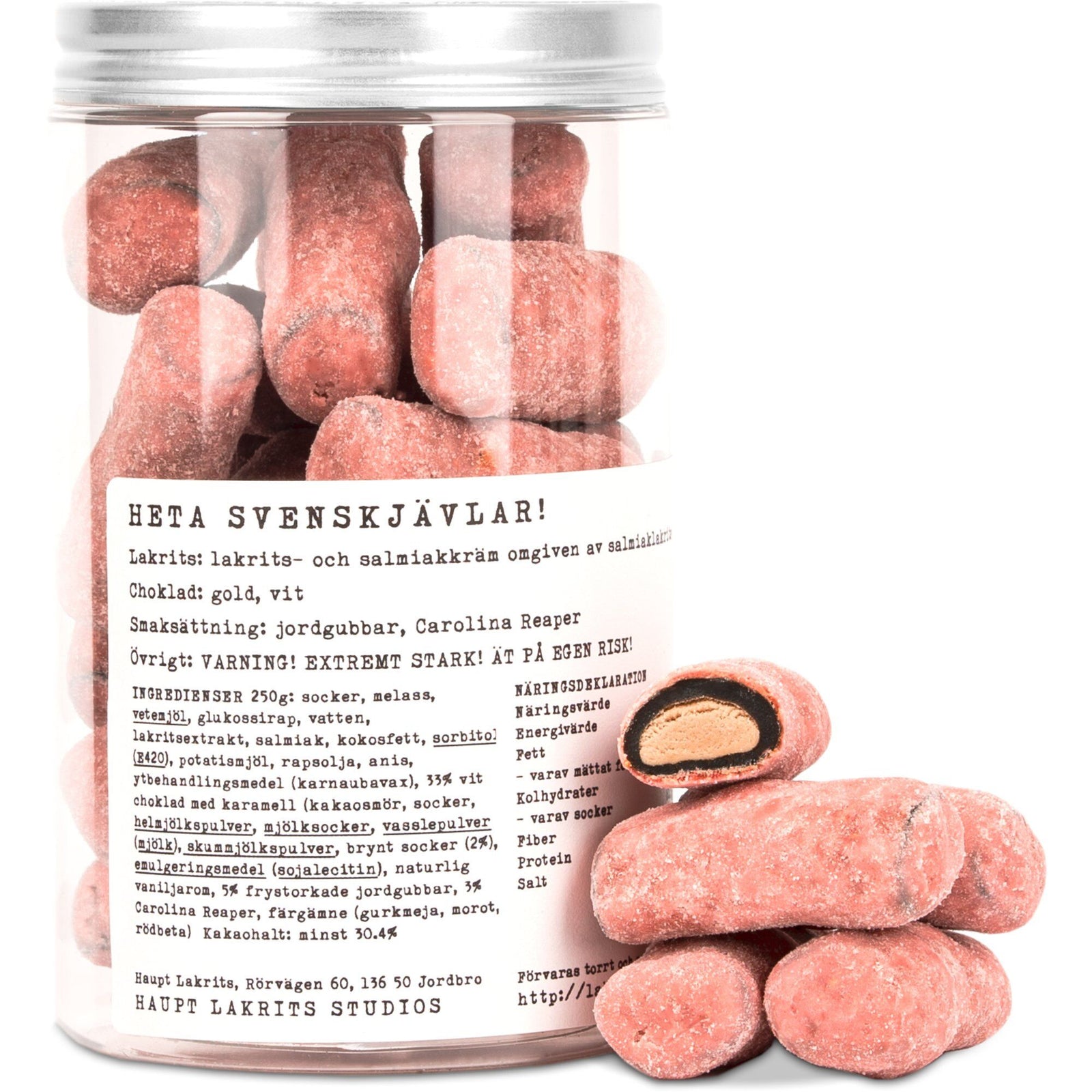 Haupt lakrits Haupt lakrits Heta Svenskjävlar!, 250 g – frontbillede (Lakrids)