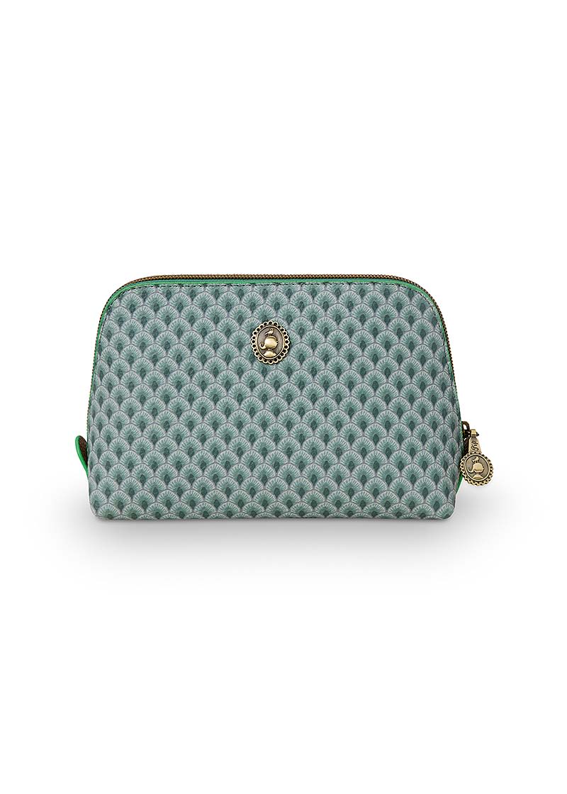 Produktbillede af Cosmetic Bag Triangle Small Suki Green 19/15x12x6cm på tilbud i høj kvalitet