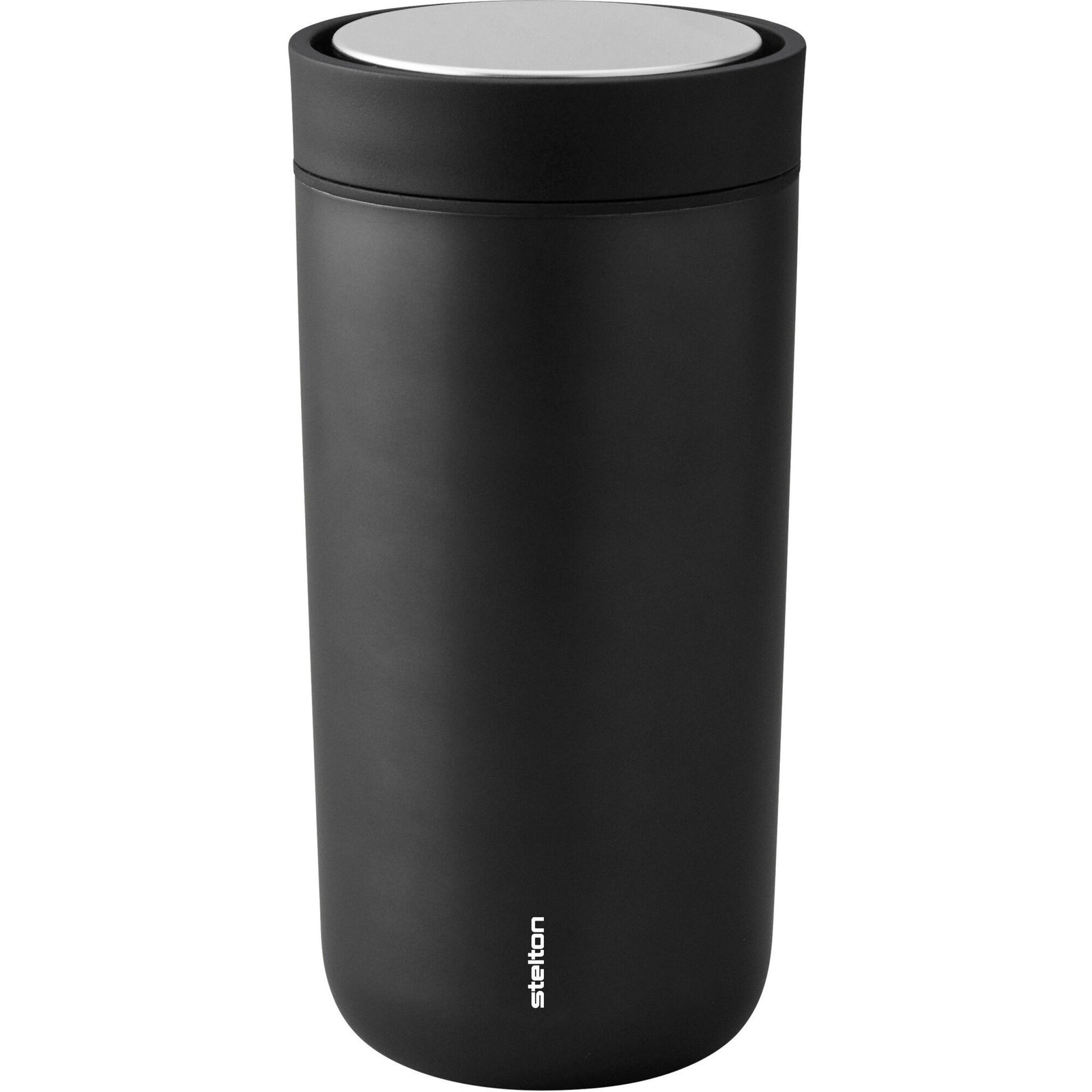 Stelton Stelton To Go Click termokop 0,4 liter, metallic sort ❤ billede i brug i kategorien Termokop