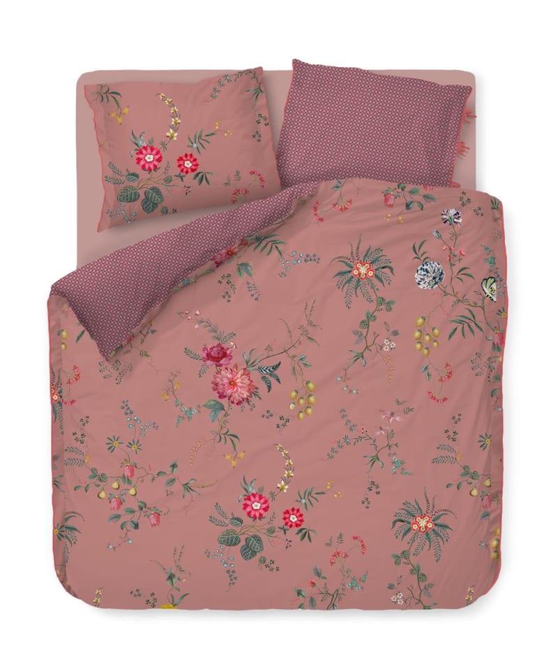 Produktbillede af PIP Fleur Grandeur Pink 230x220+2/50x60 Svensk størrelse på tilbud i høj kvalitet