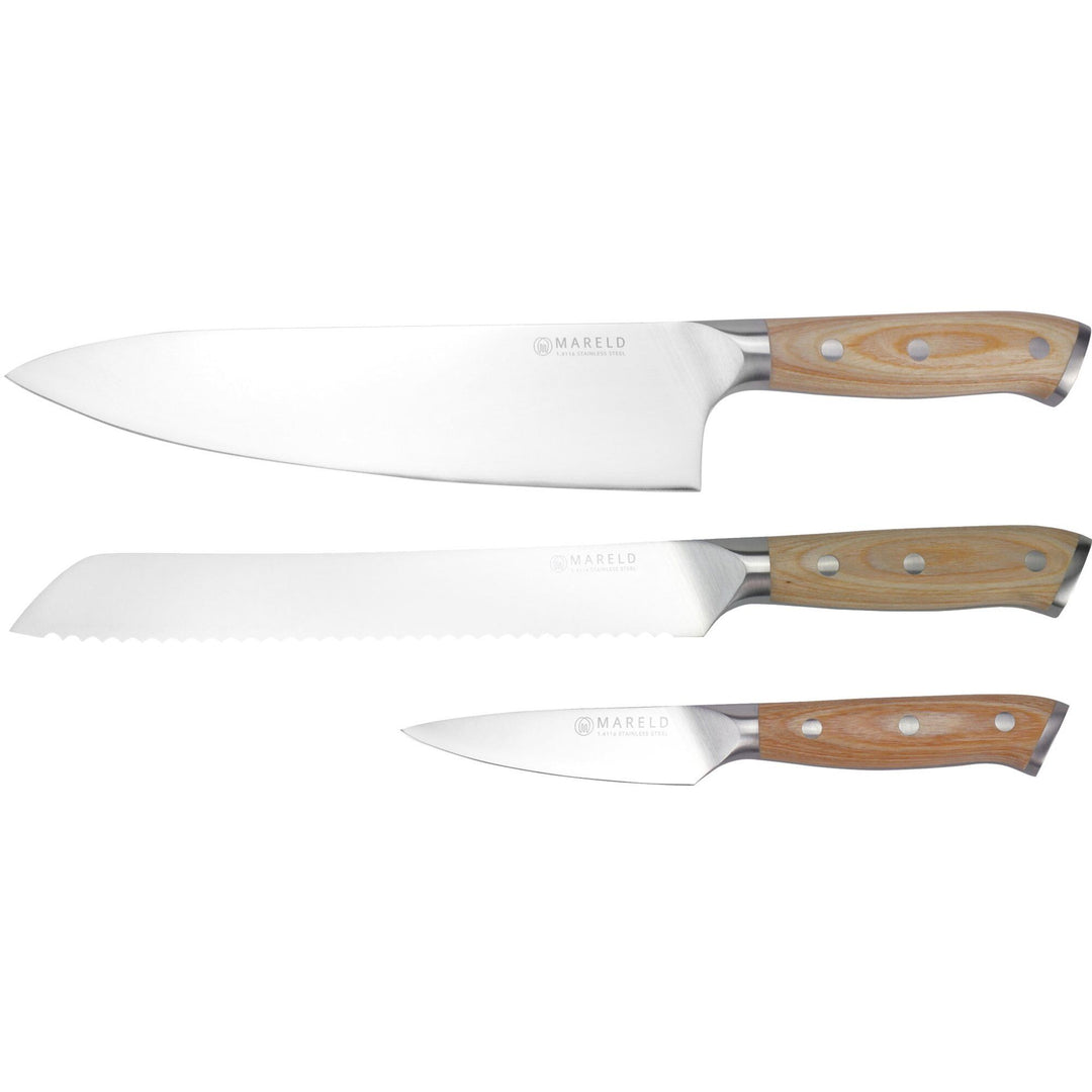 Mareld Mareld Knivsæt, 3 dele – vinkelbillede (Knivsæt)