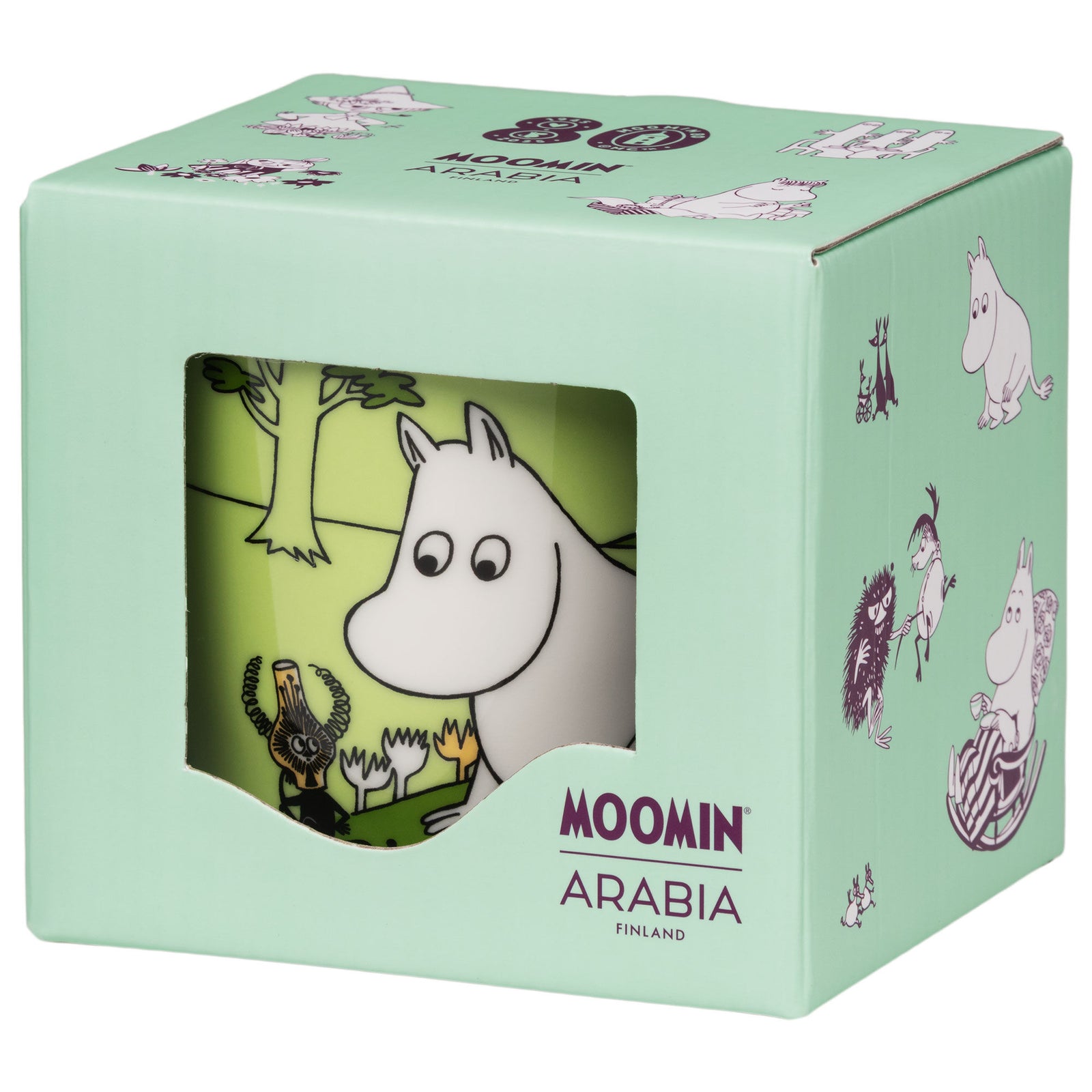 Arabia Arabia Mumitrolden Krus 80 Box W, 0,3 liter – close-up (Krus & Kopper)