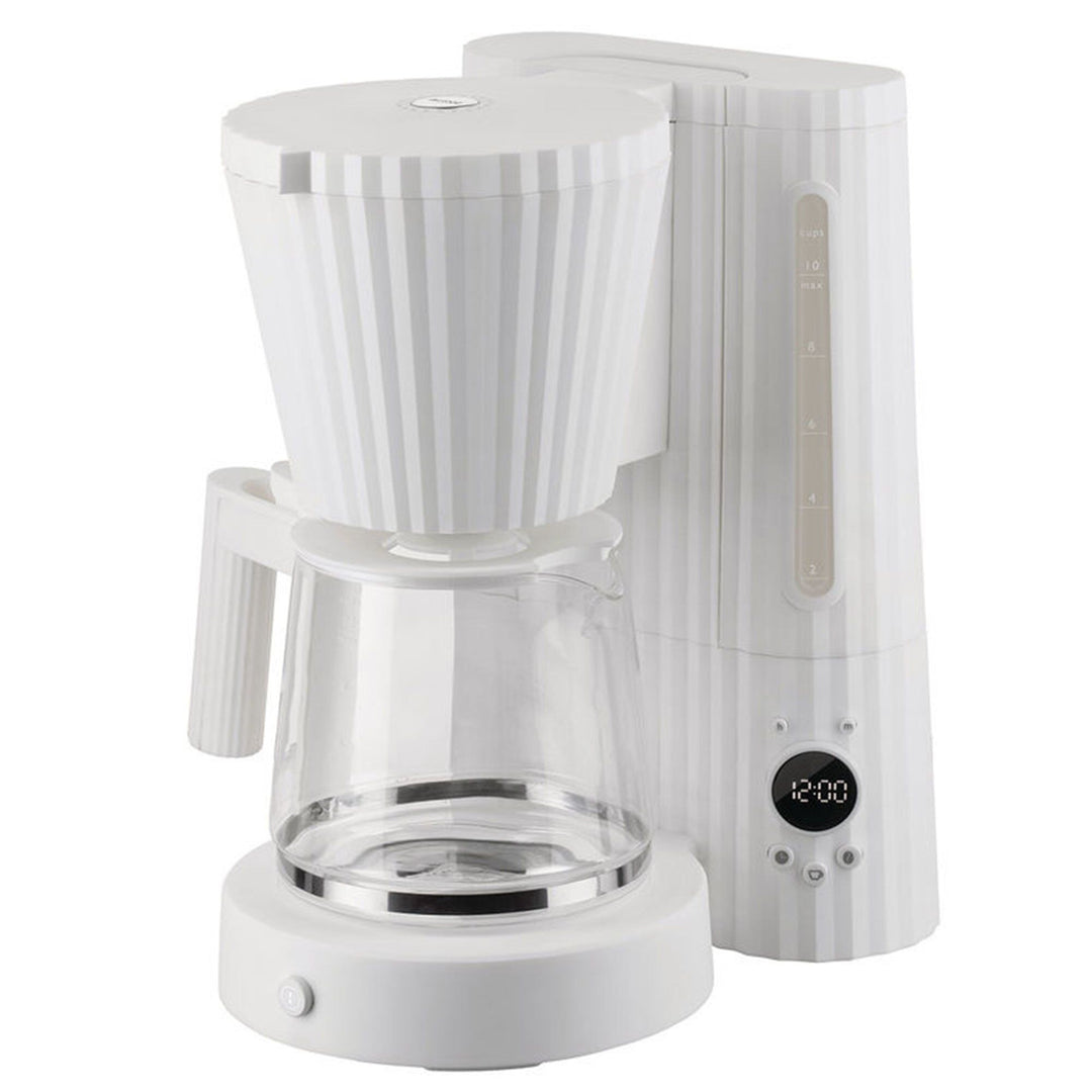 Alessi Alessi Plissé kaffemaskine, hvid – frontbillede (Kaffemaskiner)
