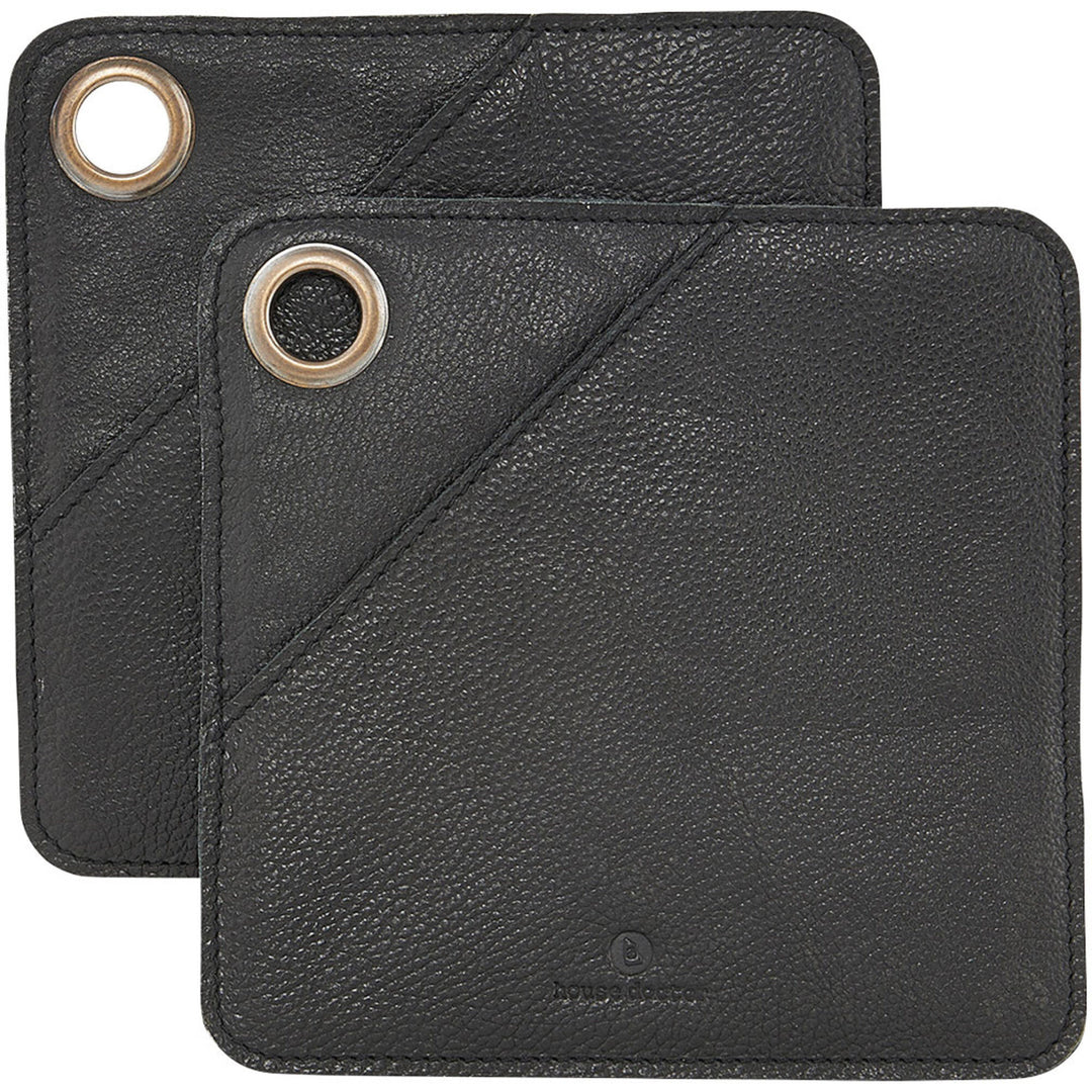 House doctor House doctor Grydelapper læder sort – detaljebillede (Grydelapper)