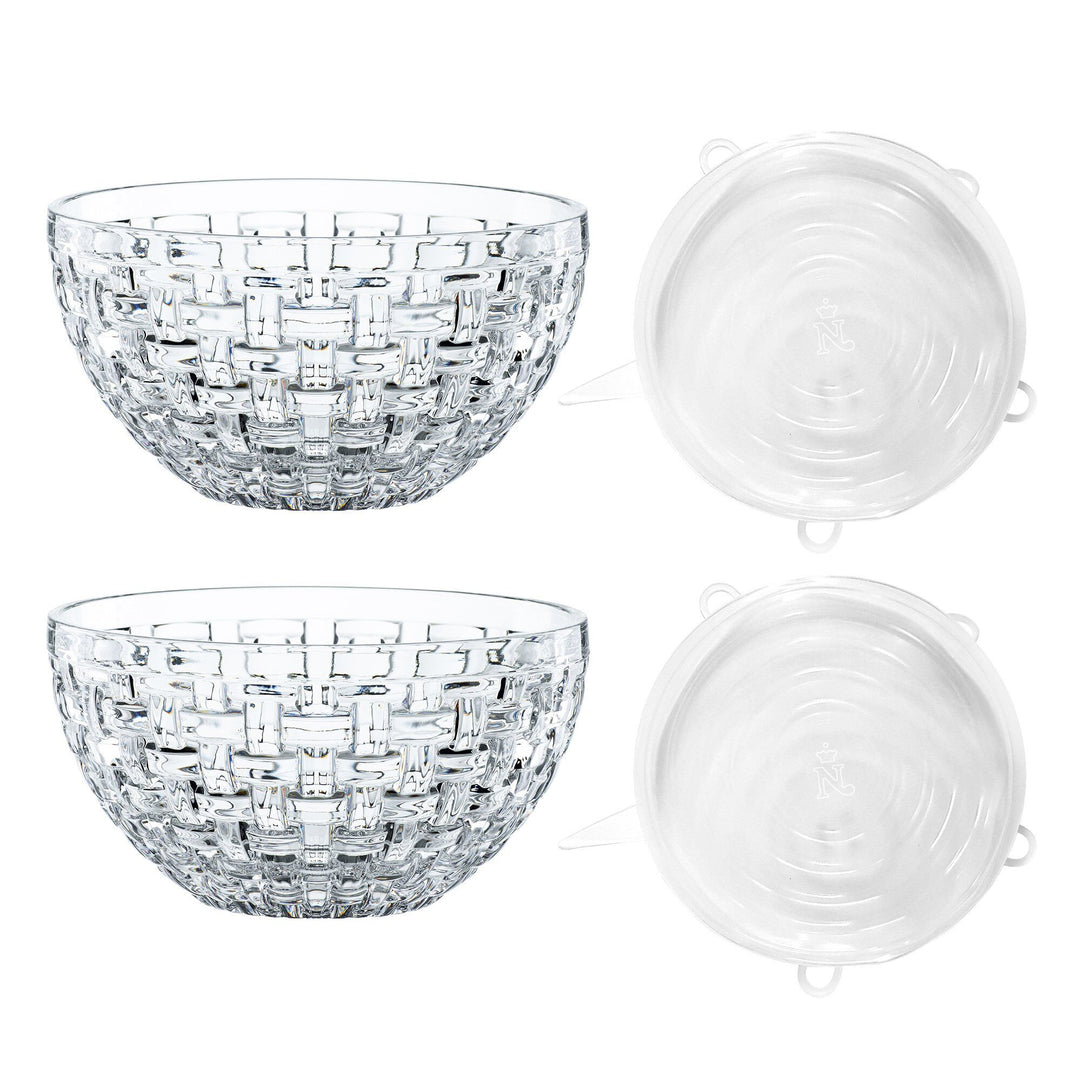 Nachtmann Nachtmann Bossa Nova skål med låg 2 stk. 15 cm. – vinkelbillede (Skålssæt)