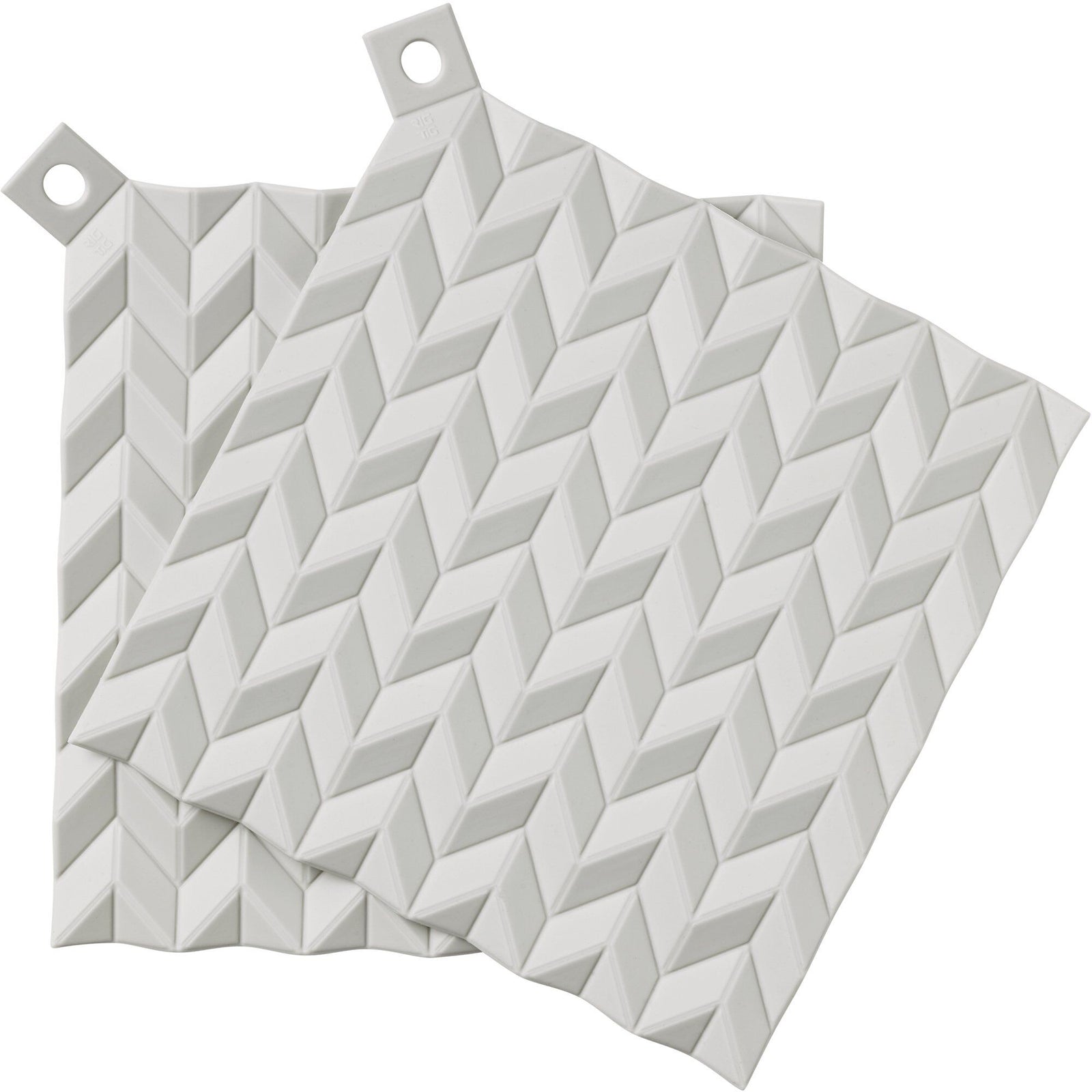 Rig-tig Rig-tig HOLD-ON grydelapper, lysegrå – frontbillede (Grydelapper)