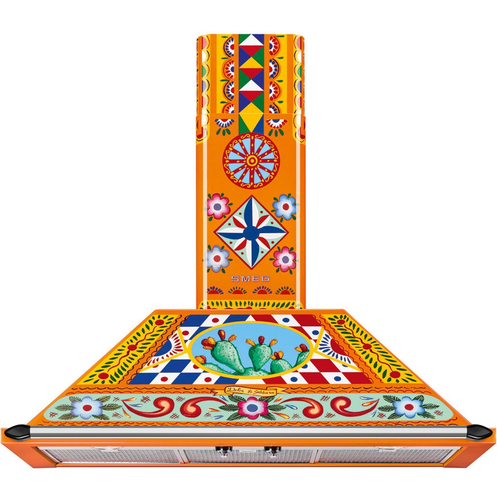 Smeg Smeg Væghængt emhætte Dolce & Gabbana Divina Cucina KT90DGC 90 cm – close-up (Emhætter)