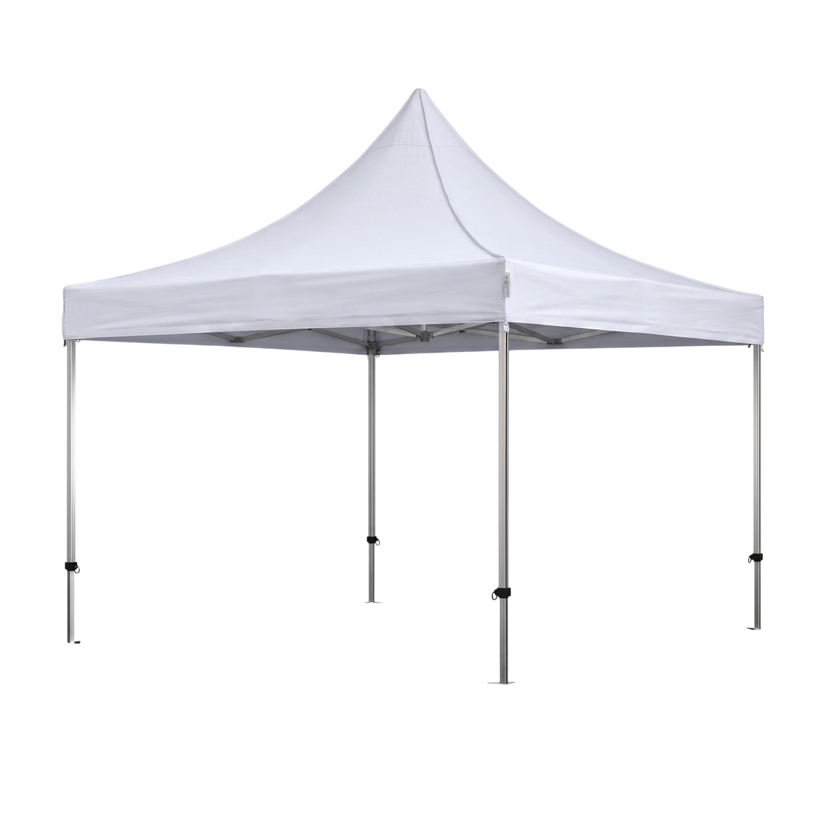StandUp pagode-tagdug i hvid, 3 x 3 m, med ekstra lang peak pole