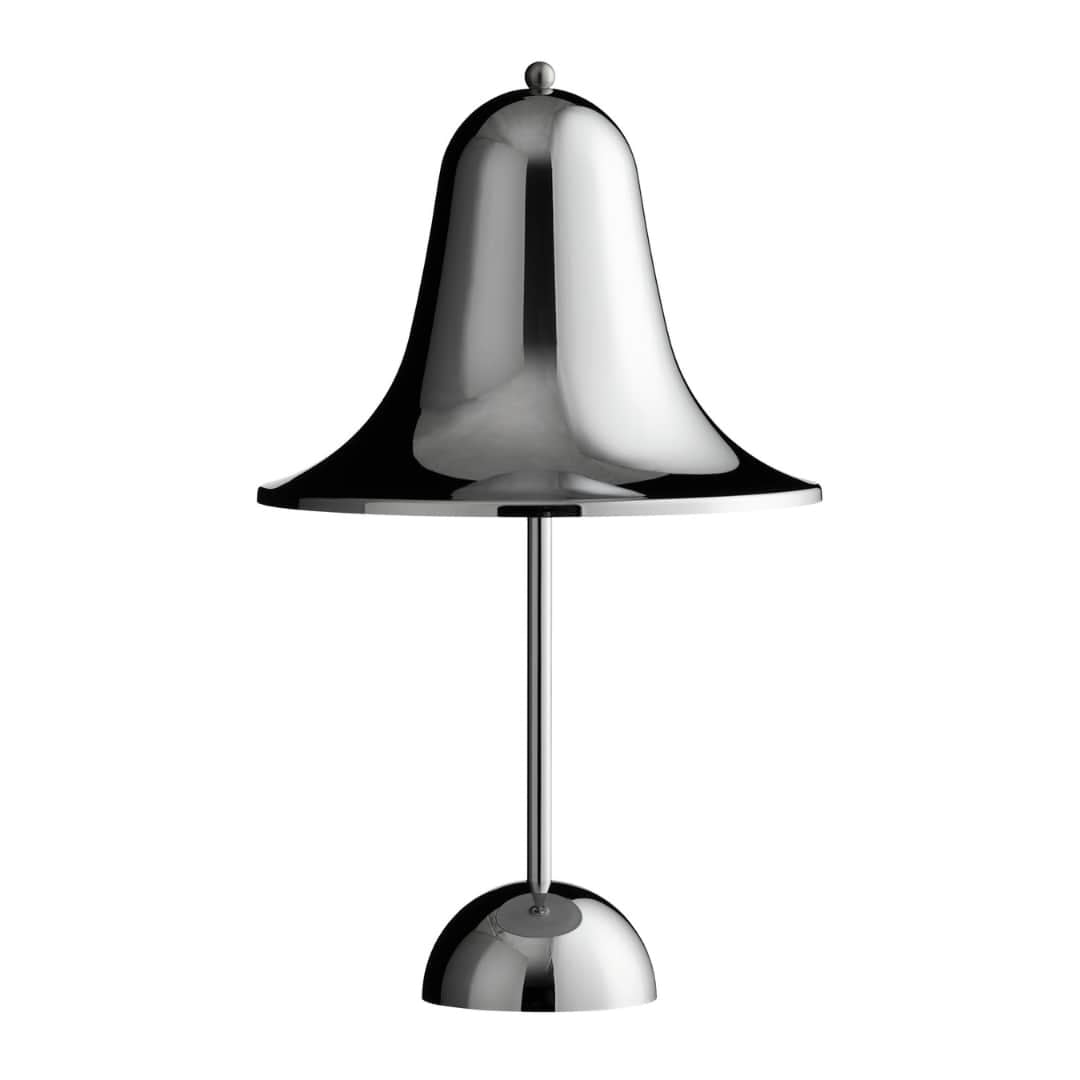 Produktbillede af Pantop Portable Bordlampe Chrome Verpan i premium kvalitet
