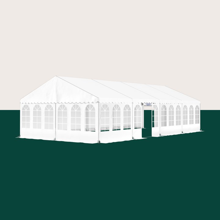 Partytelt Komplet 6 x 12 mtr. HVID