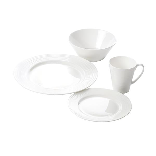 Produktbillede af Aida Passion 16 dele sæt Creme Hvid 4 x krus dessert middag skål 17 cm i premium kvalitet