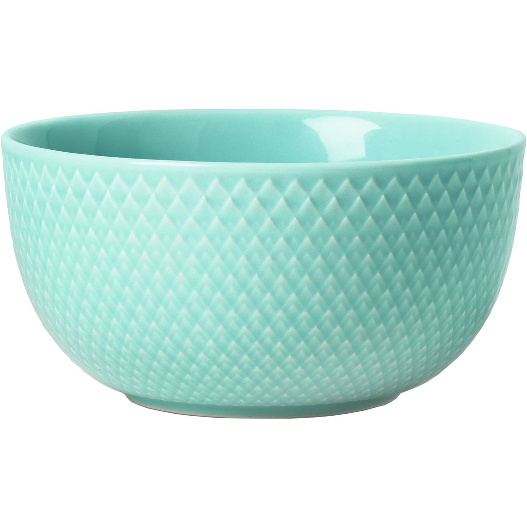 Lyngby porcelæn Lyngby porcelæn Rhombe Color Skål Aqua 13 cm ❤ frontbillede (Skål)