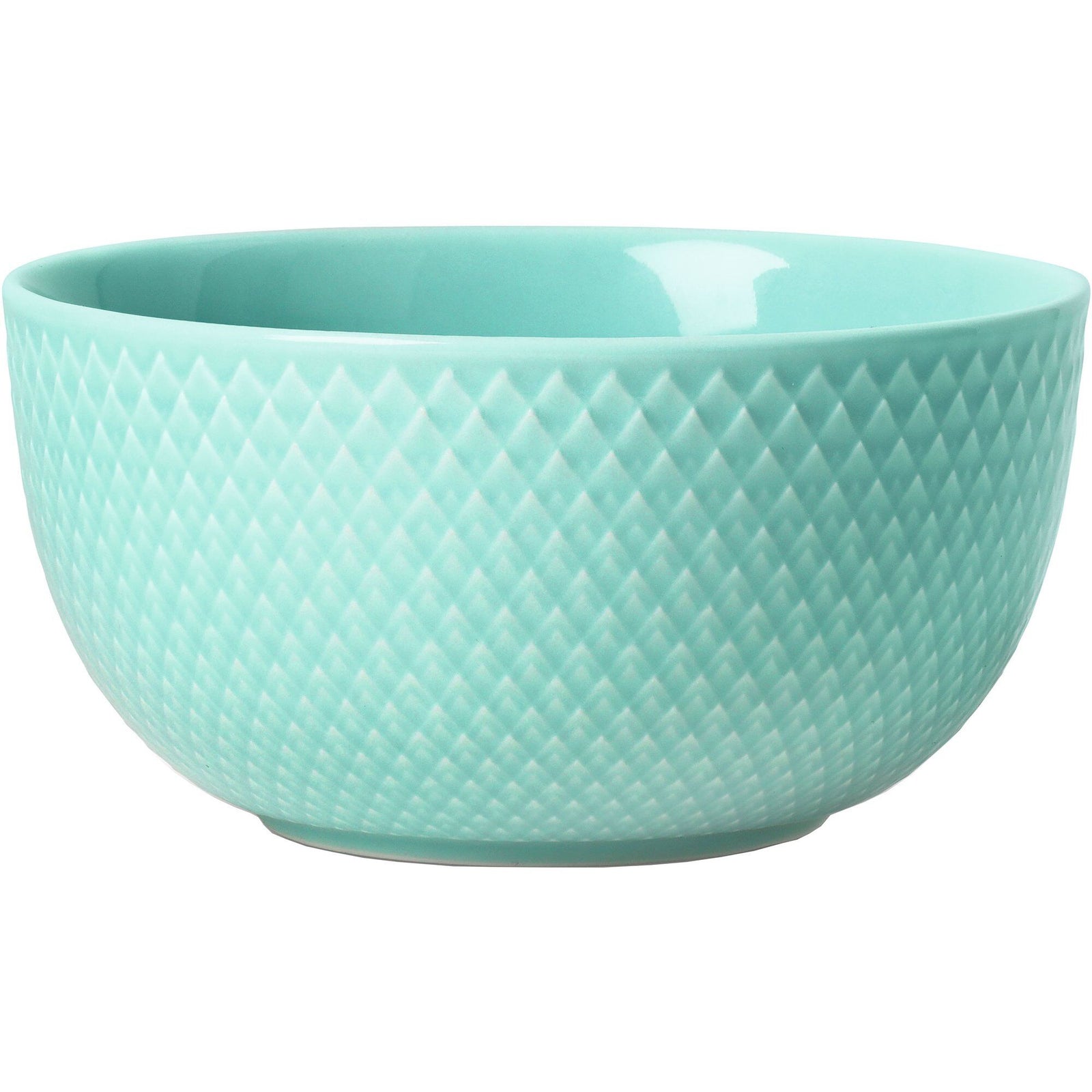 Lyngby porcelæn Lyngby porcelæn Rhombe Color Skål Aqua 13 cm ❤ frontbillede (Skål)