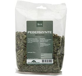 Detaljeret produktbillede af ND Pebermynteblade Grov Skåret 100 gram på tilbud