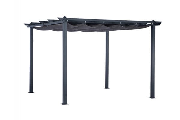 Pelle Pergola Pavillon Portimao - 3x4 meter - Grå ❤ Stort online udvalg i Havemøbelland ❤ Billig fragt og hurtig levering 2 - 5 hverdage ❤ Varenummer: HML-DK3026 / Ean: &