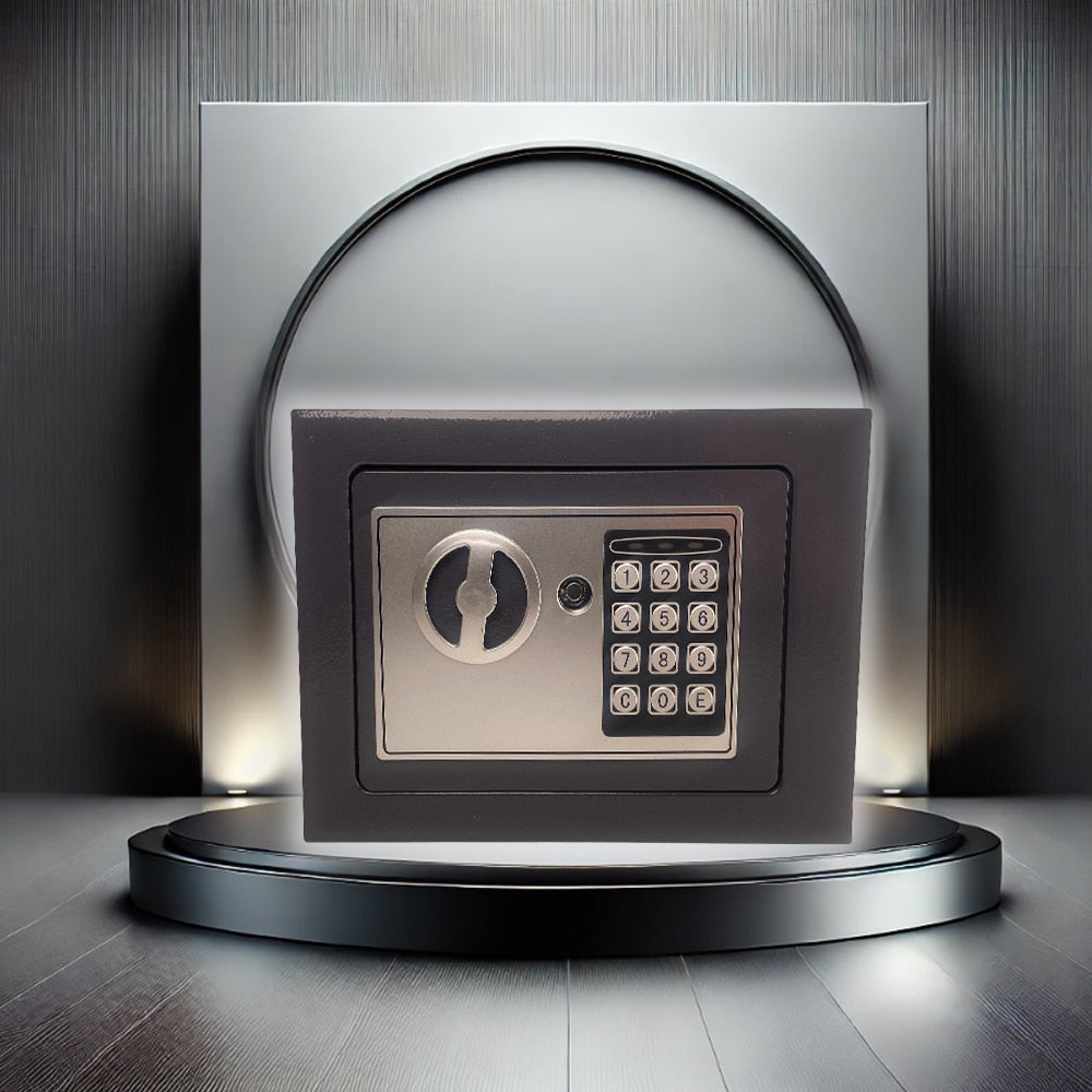 Produktbillede af Pengeskab med Digital Kodelås Sikkerhed i Kompakt Form på tilbud