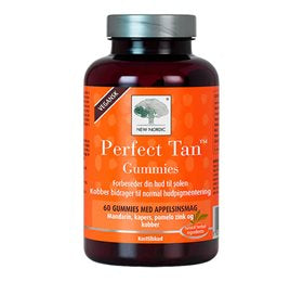 Detaljeret produktbillede af New Nordic Perfect Tan Gummies 60 stk. på tilbud