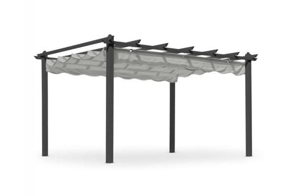 Pernille Pergola - 3x4 meter - Grå ❤ Kæmpe udvalg i Gozomo.dk ❤ Billig fragt og hurtig levering 2 - 5 hverdage - Varenummer: HML-DK1502 / Ean: '7319074010253 på lager - Udsalg på DIVER> Pavilloner Spar op til 56% - Over 1334 design mærker på udsalg