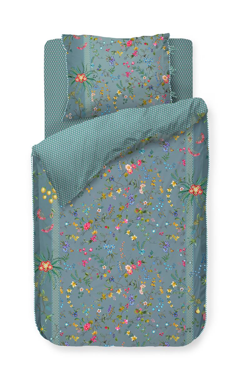 Produktbillede af Pip Studio sengetøj duvet covers Petit Fleurs Blue 140 x 200 + 60 x 63 på tilbud i høj kvalitet