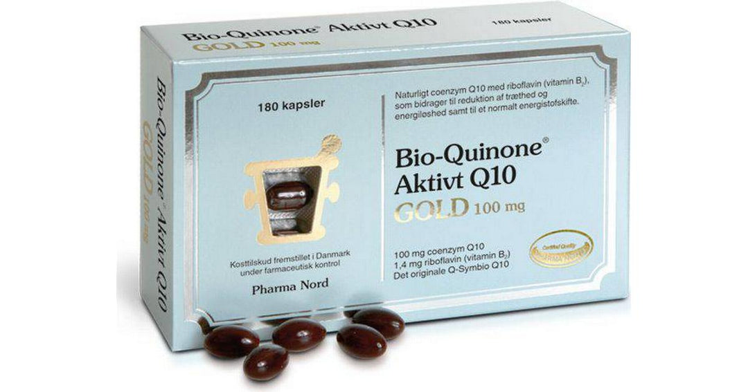 Produktbillede af Pharma Nord Bio-Quinone Aktivt Q10 Gold 180 kapsler på tilbud
