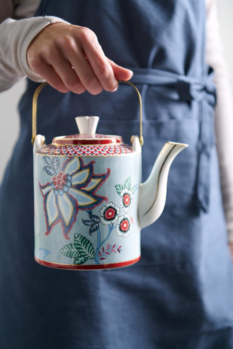Produktbillede af Giftset Teapot Oriental Flower Festival Blue 1 ltr på tilbud i høj kvalitet