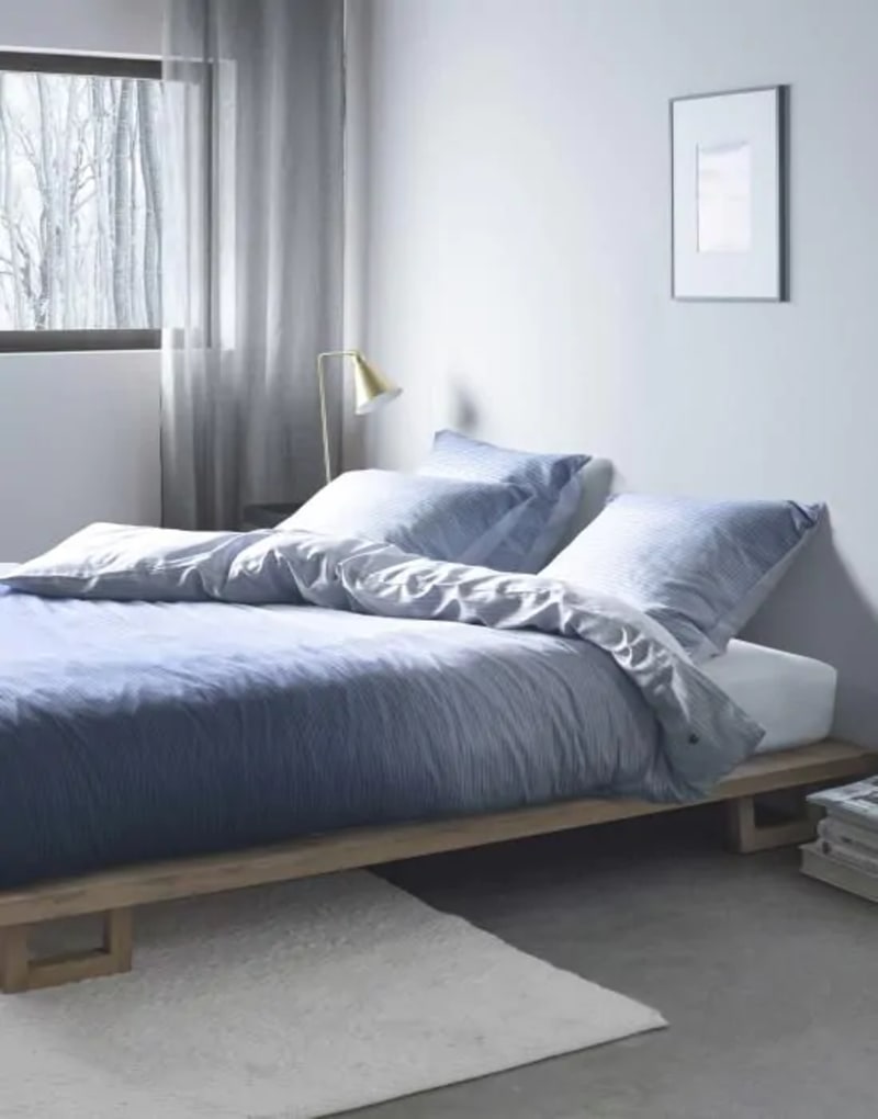 Produktbillede af Marc O`Polo Lalani IndigoBlue 140x200+60x63cm på tilbud i høj kvalitet