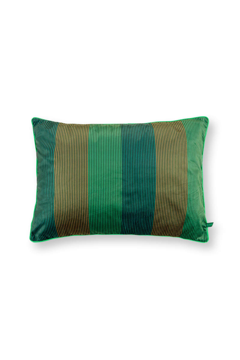 Produktbillede af Cushion Multi Stripes Green 50x70cm på tilbud i høj kvalitet