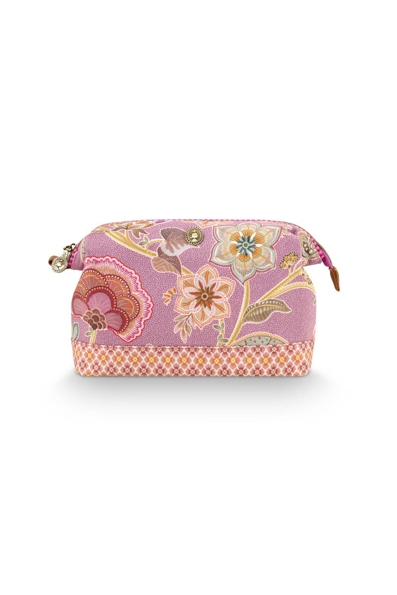 Produktbillede af Pip Studio Cooper Cosmetic Purse Large Matata Lilac 26x12x18cm på tilbud i høj kvalitet