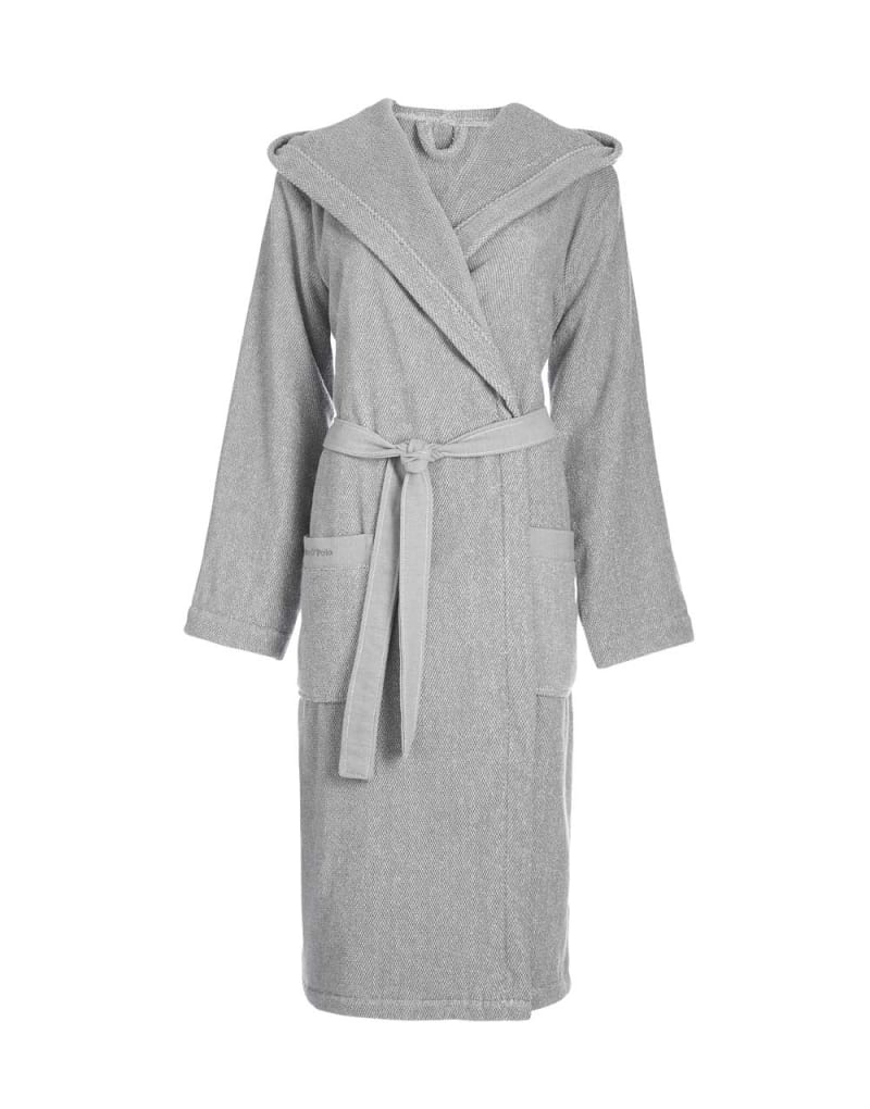 Produktbillede af Marc Ó Polo Melange Morgenkåbe Nistret grå M på tilbud i høj kvalitet