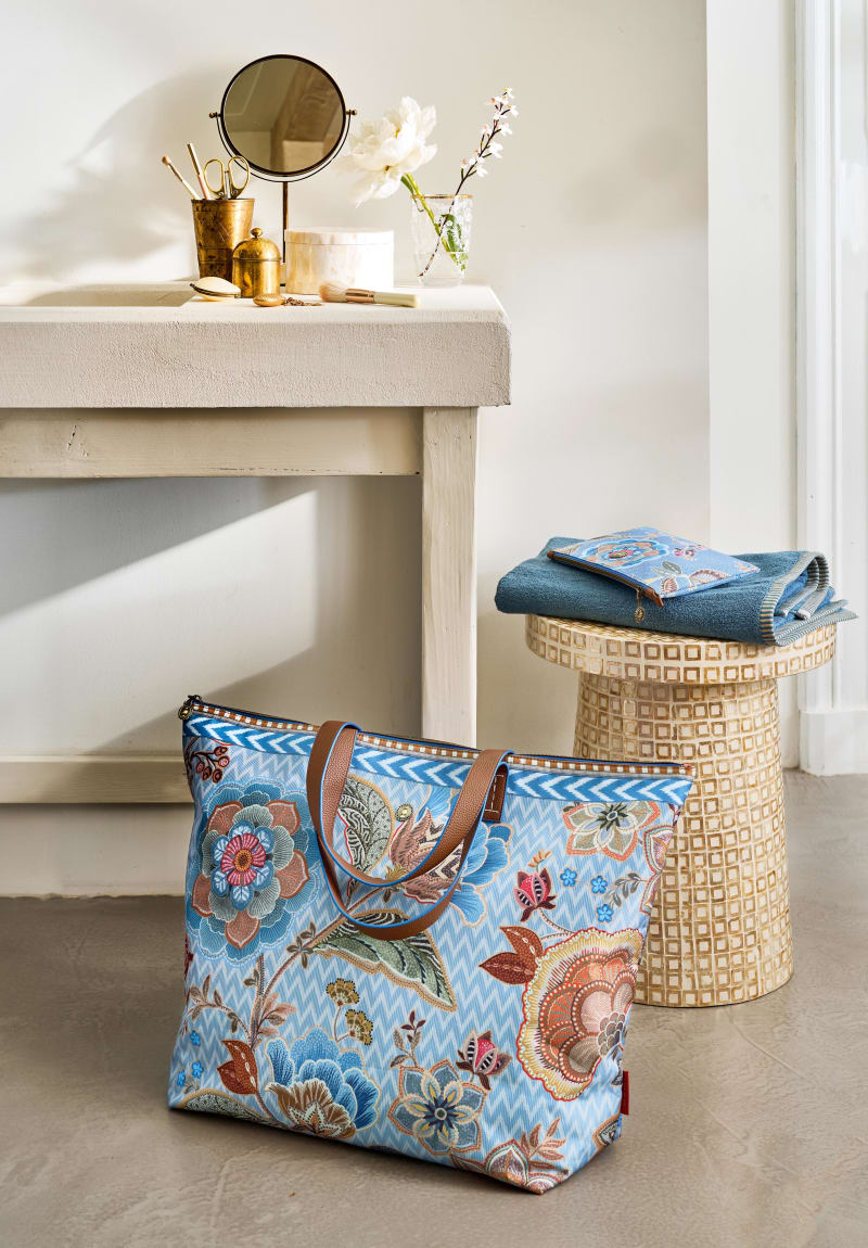 Produktbillede af Pip Studio Tilda Tote Bag Large Hakuna Blue 66x20x44cm på tilbud i høj kvalitet