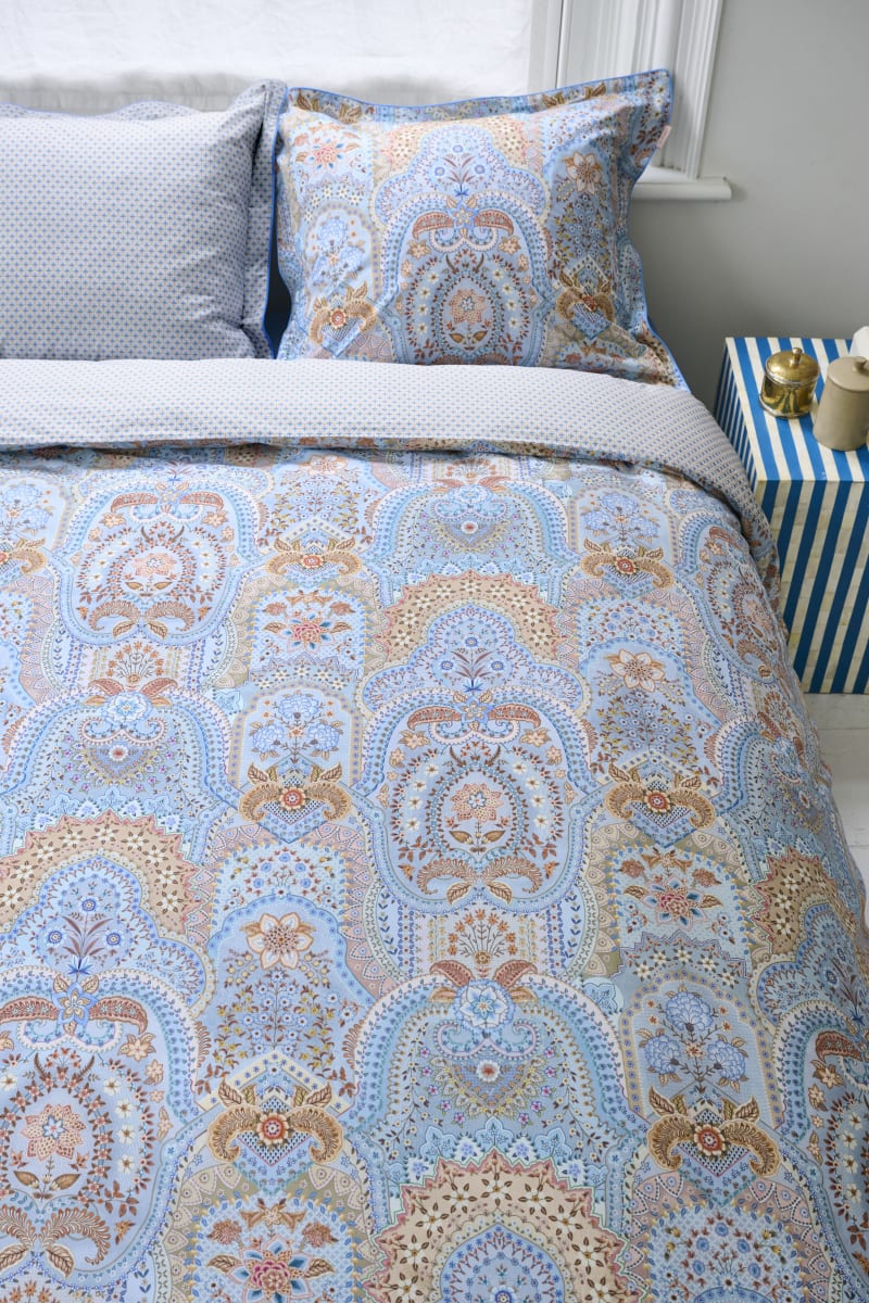 Produktbillede af PIP Studio Jabali Flower Blue 100% cotton på tilbud i høj kvalitet