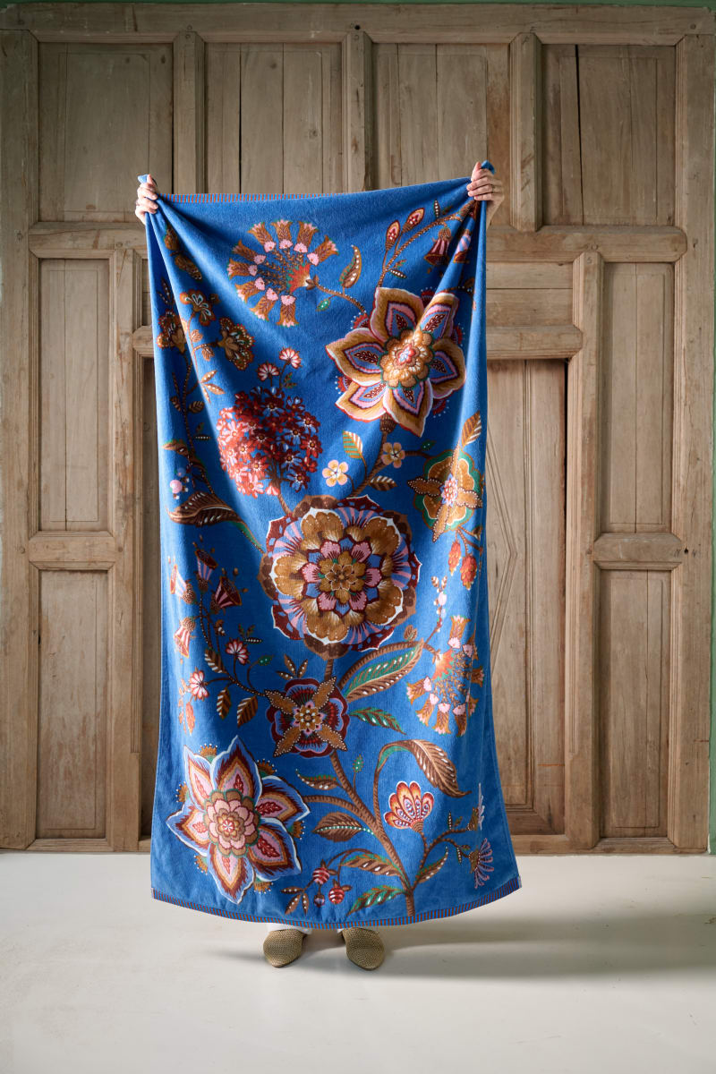 Produktbillede af PIP Viva la Vida Beachtowel Blue 100x180 på tilbud i høj kvalitet