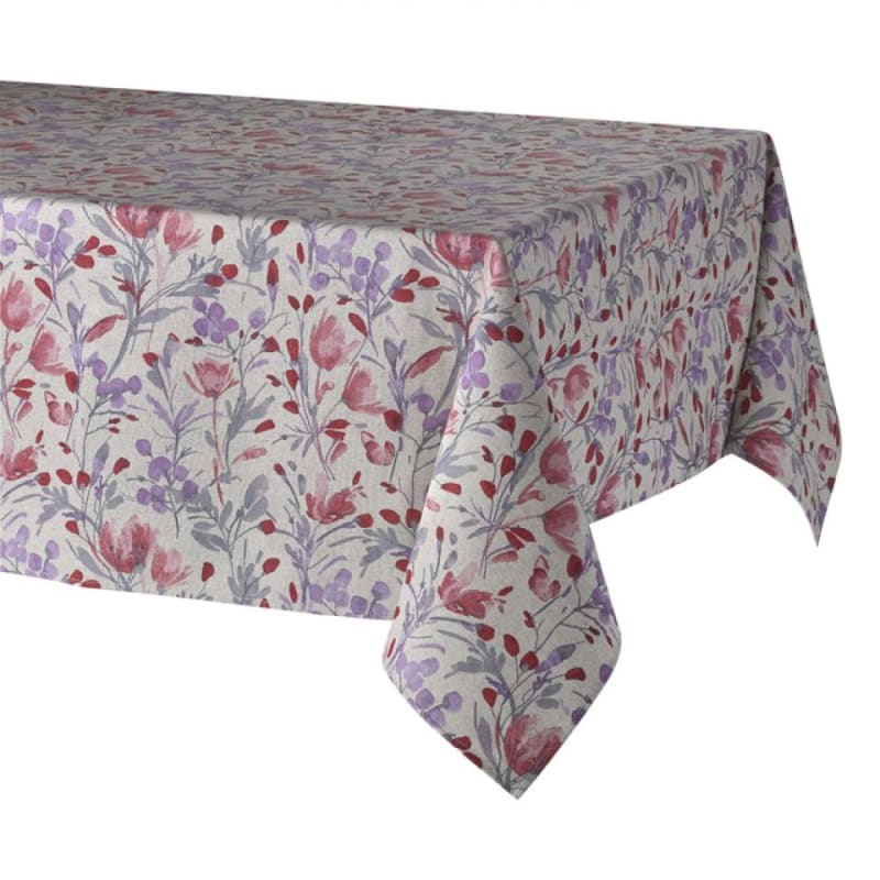 Produktbillede af Textilvoksdug Purple flower 3 meter på tilbud i høj kvalitet