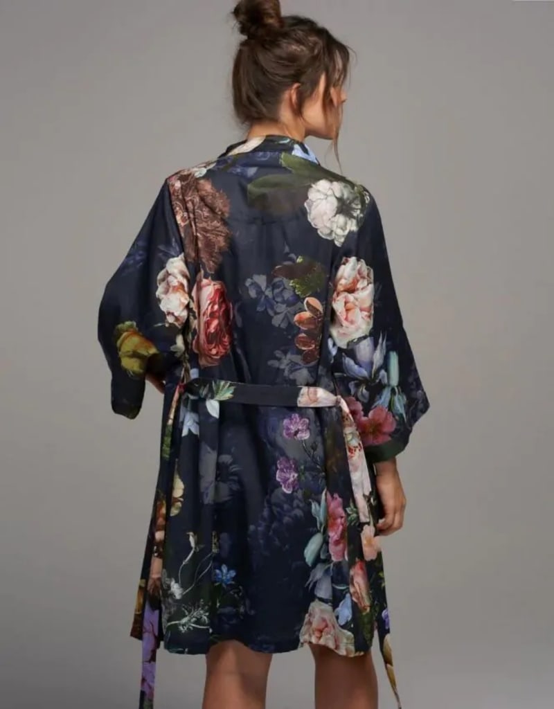 Produktbillede af Fleur nightblue kimono XS på tilbud i høj kvalitet