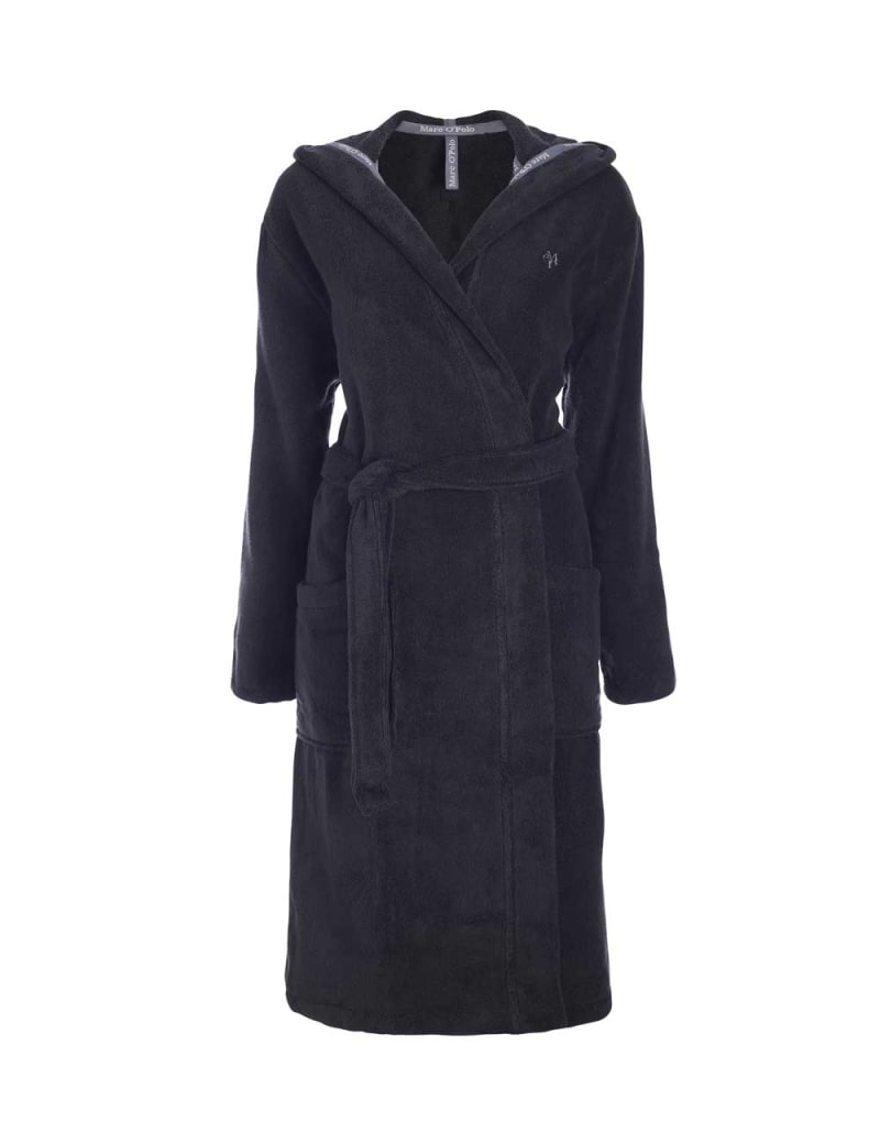 Produktbillede af Marc Ó Polo Timeless Morgenkåbe Navy M på tilbud i høj kvalitet
