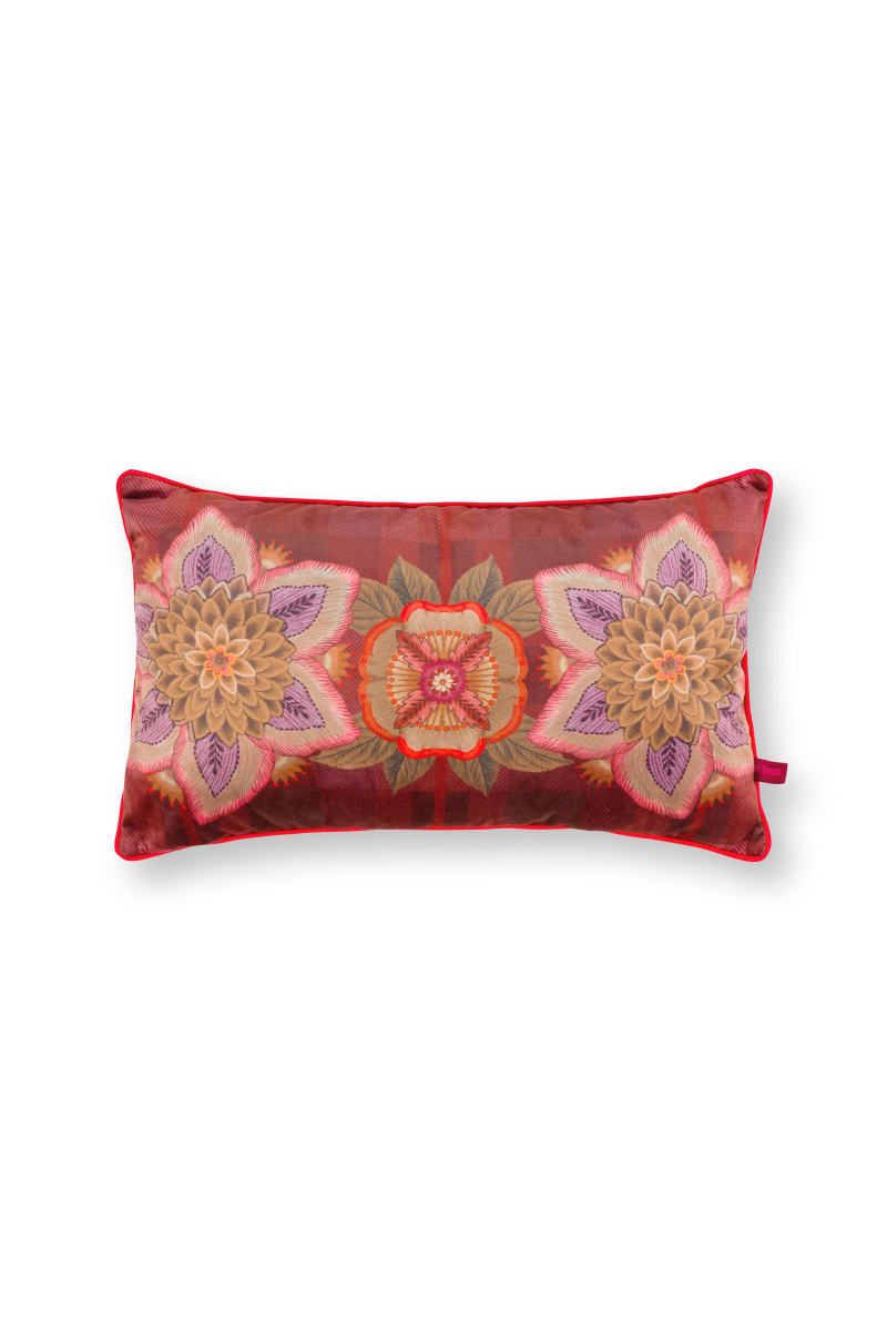 Produktbillede af Cushion Flores Felices Red 30x50cm på tilbud i høj kvalitet