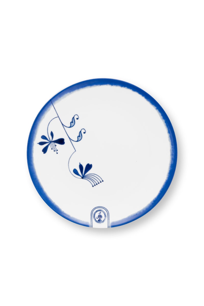 Produktbillede af Plate Pip&The Blue Bird White 15cm på tilbud i høj kvalitet