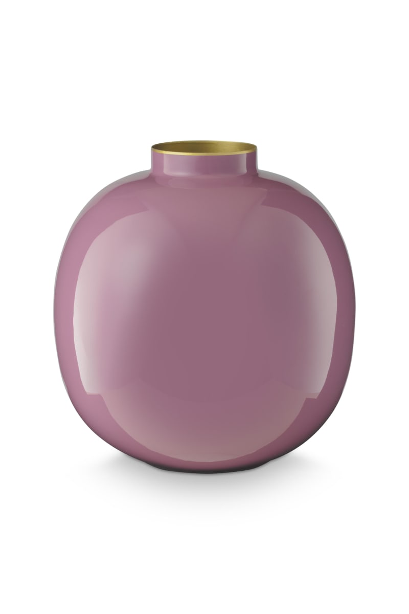 Produktbillede af Vase Metal Lilac 23cm på tilbud i høj kvalitet