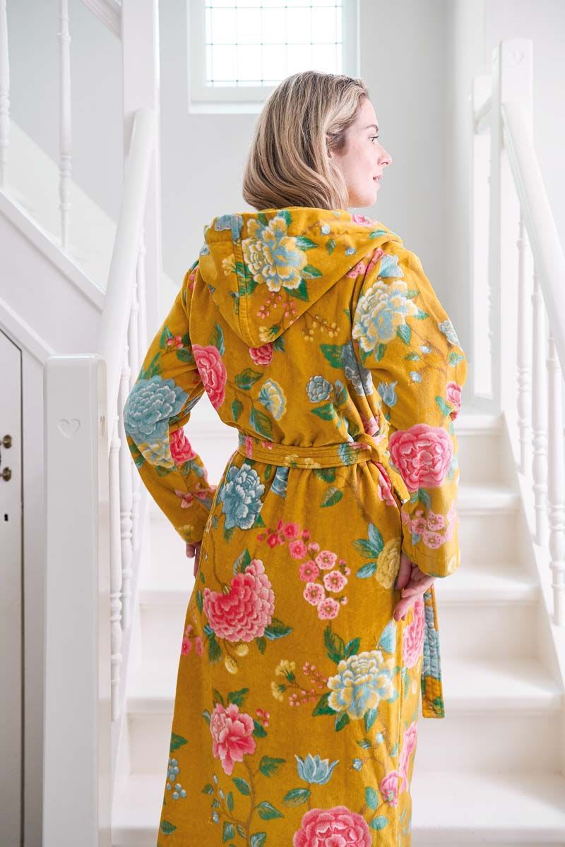Produktbillede af PIP Good Evening Bathrobe Yellow-M på tilbud i høj kvalitet