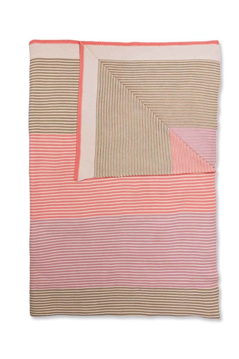 Produktbillede af PIP Blockstripe Throw Pastel 130x170 på tilbud i høj kvalitet