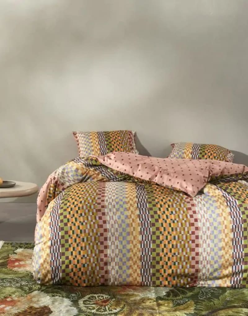 Produktbillede af Essenza Stach Duvet cover Antique pink 140x220 på tilbud i høj kvalitet